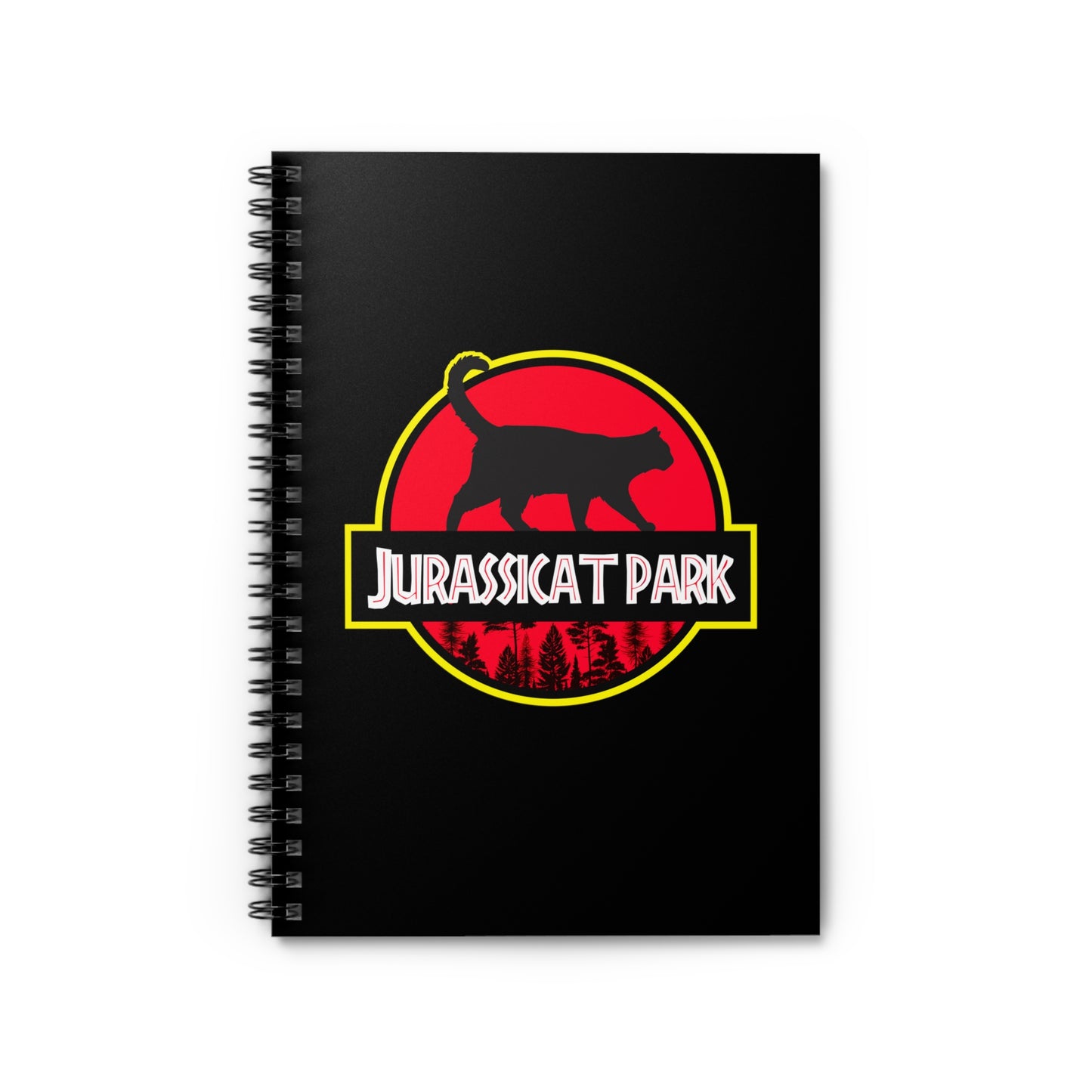 Jurassicat Park - Spiral Notebook - Ruled Line