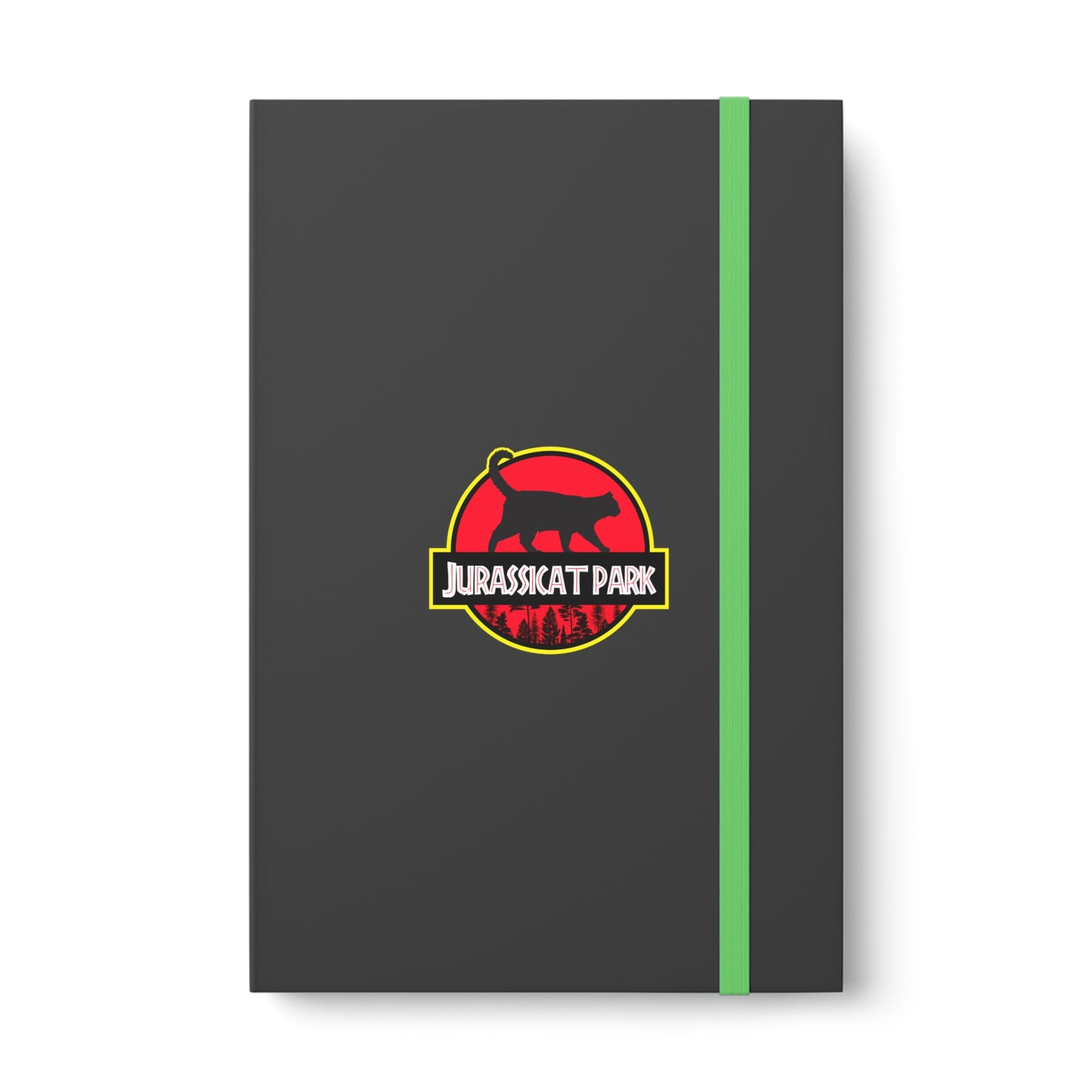 Jurassicat Park - Color Contrast Notebook - Ruled