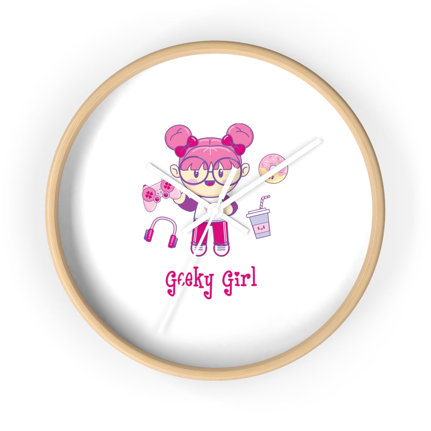 Geek Girl - Wall Clock