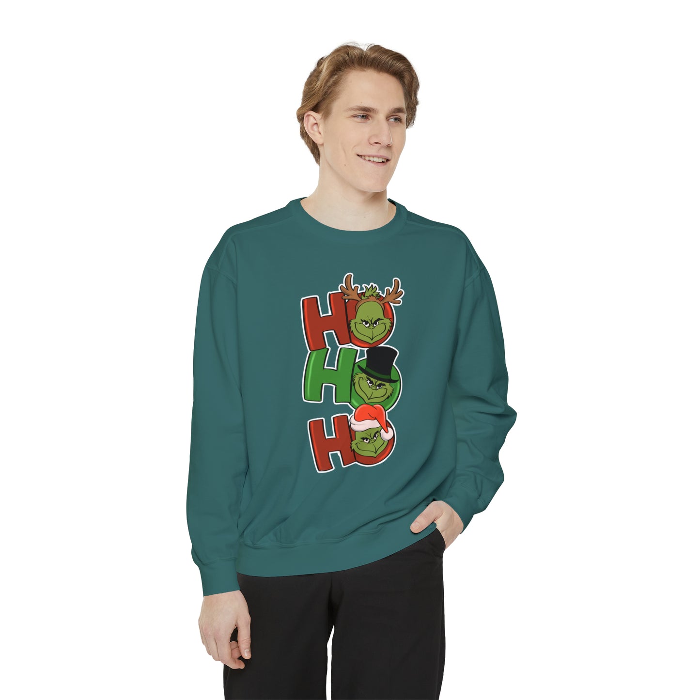 Grinch - Unisex Garment-Dyed Sweatshirt