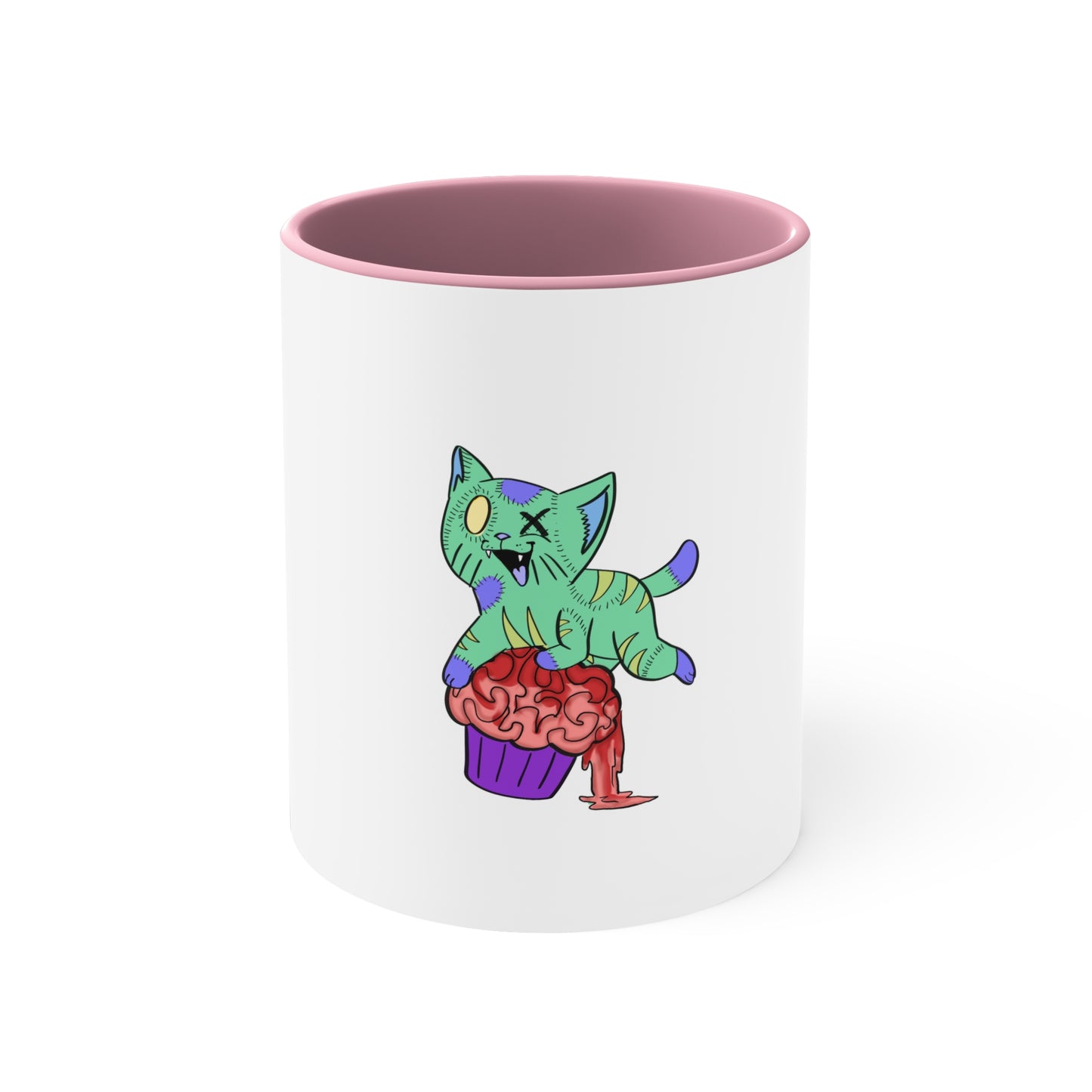 Zombie Cat - Accent Coffee Mug, 11oz