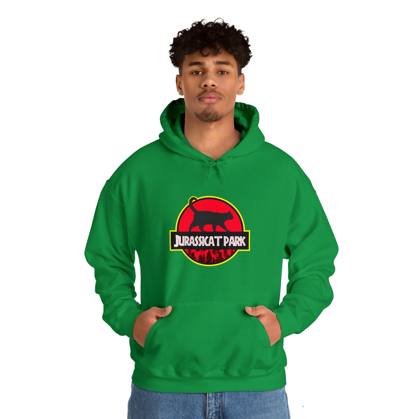 Jurassicat Park - Unisex Heavy Blend™ Hooded Sweatshirt