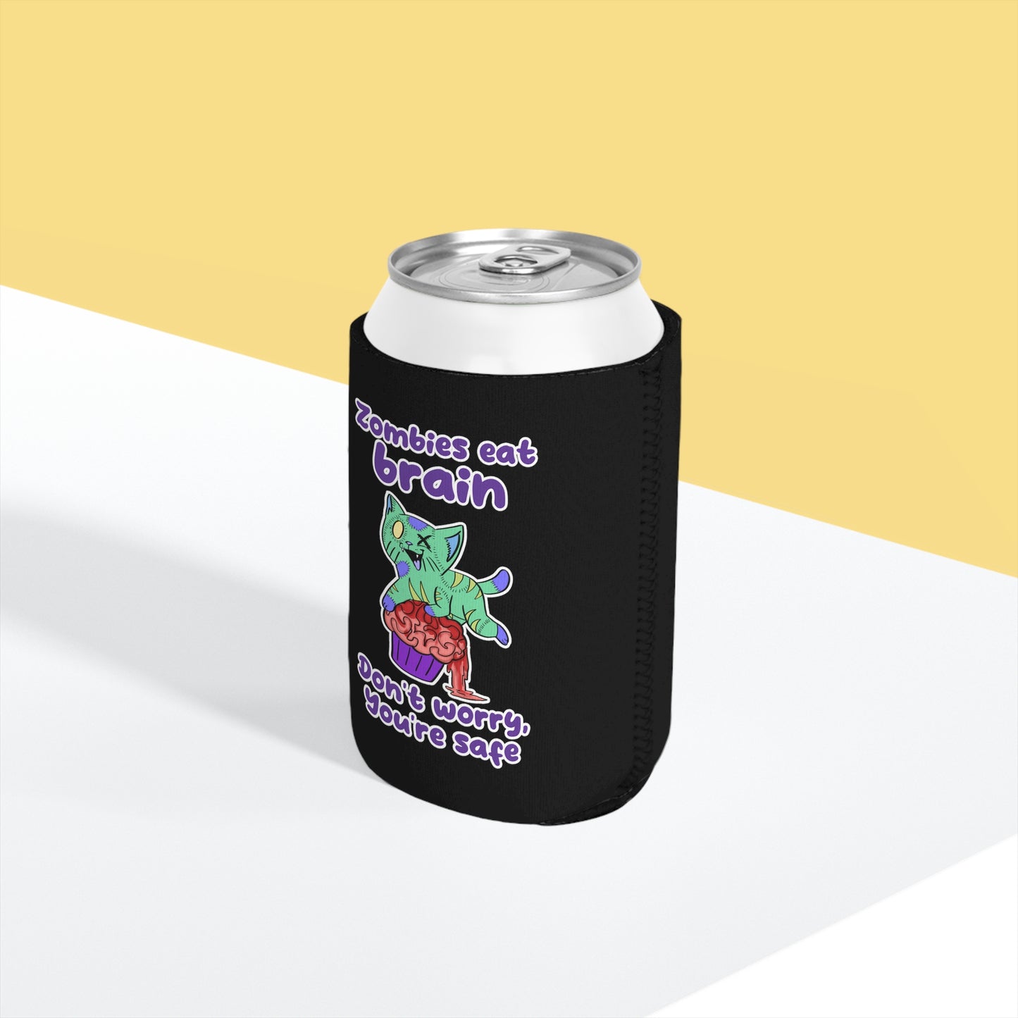 Zombie Cat - Can Cooler Sleeve