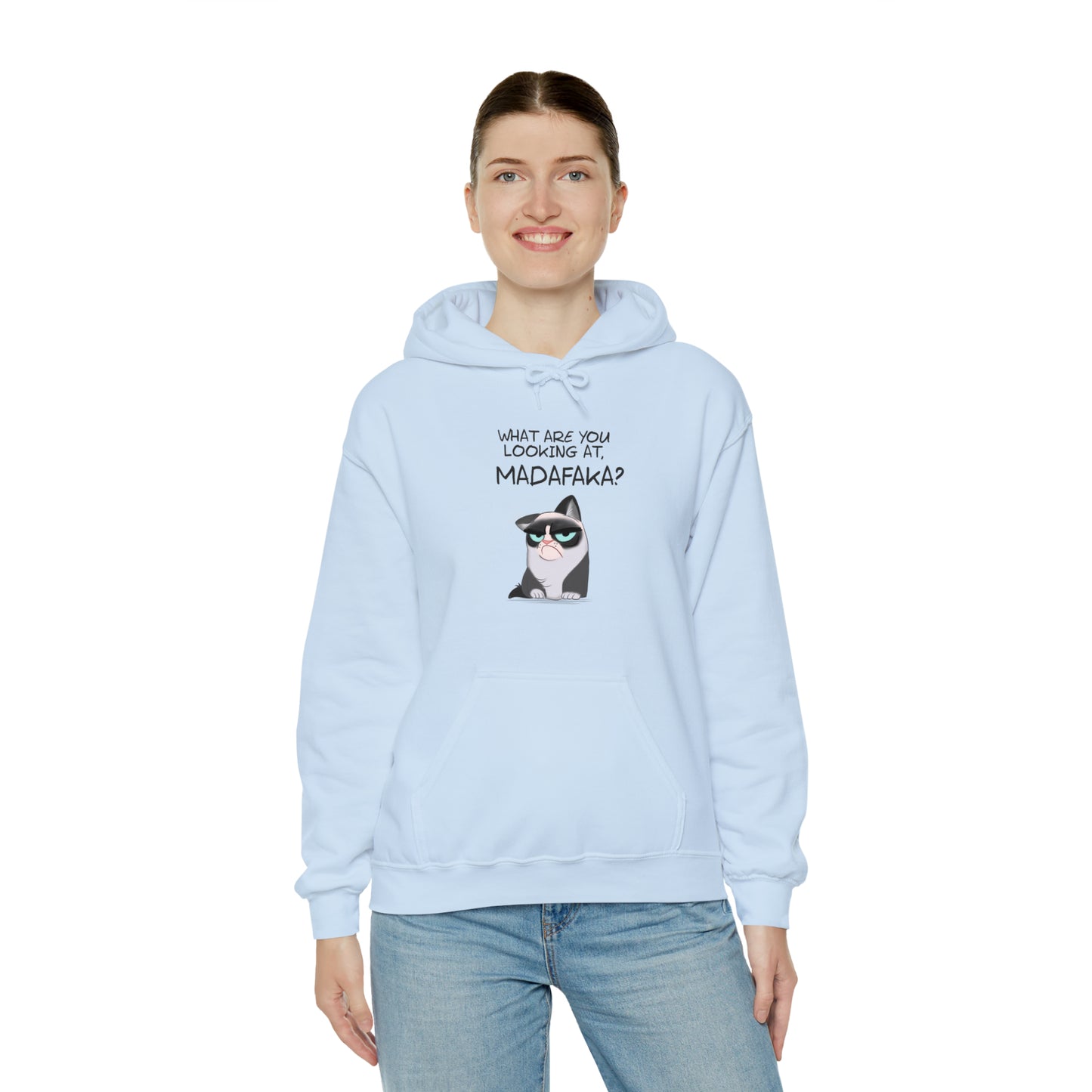 What you're looking at, Madafaka? - Unisex Heavy Blend™ Hooded Sweatshirt