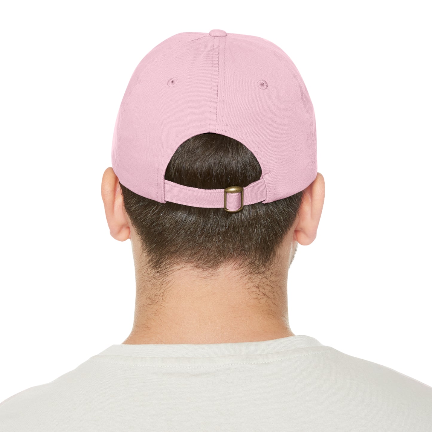 Pug - Dad Hat with Leather Patch (Round)