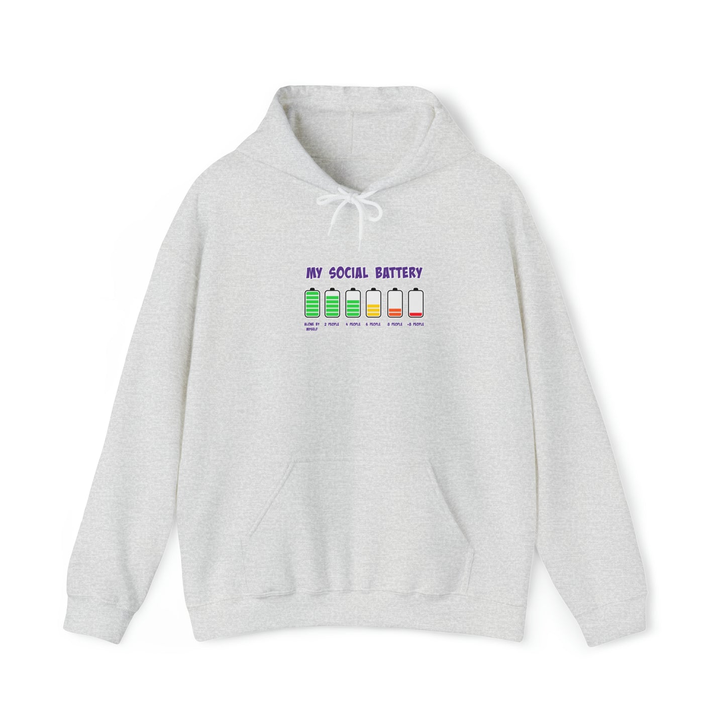 Social Battery - Unisex Heavy Blend™ Hooded Sweatshirt