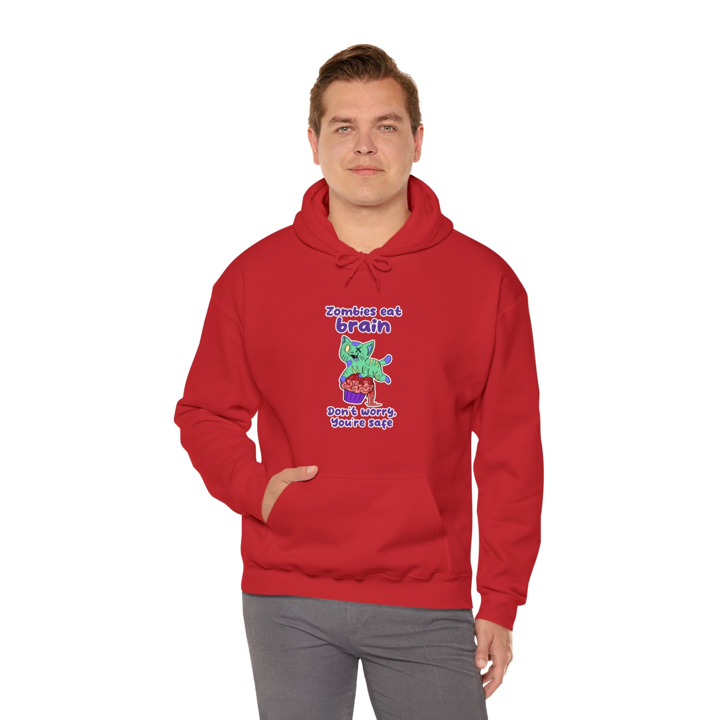 Zombie Cat - Unisex Heavy Blend™ Hooded Sweatshirt