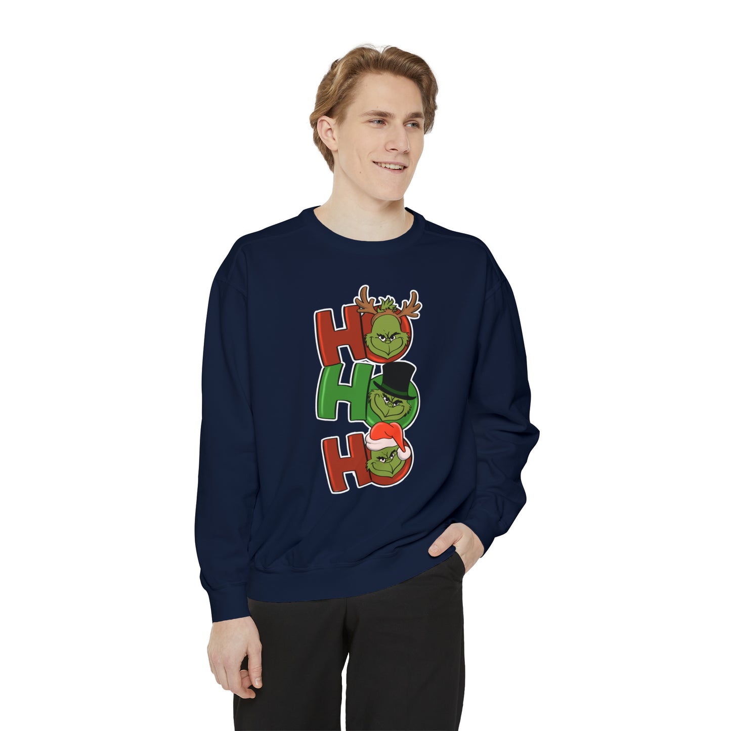 Grinch - Unisex Garment-Dyed Sweatshirt