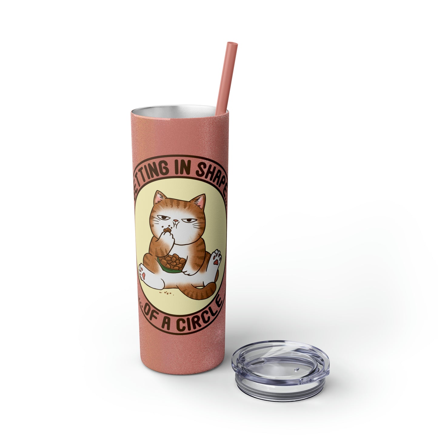 In Shape - Skinny Tumbler with Straw, 20oz