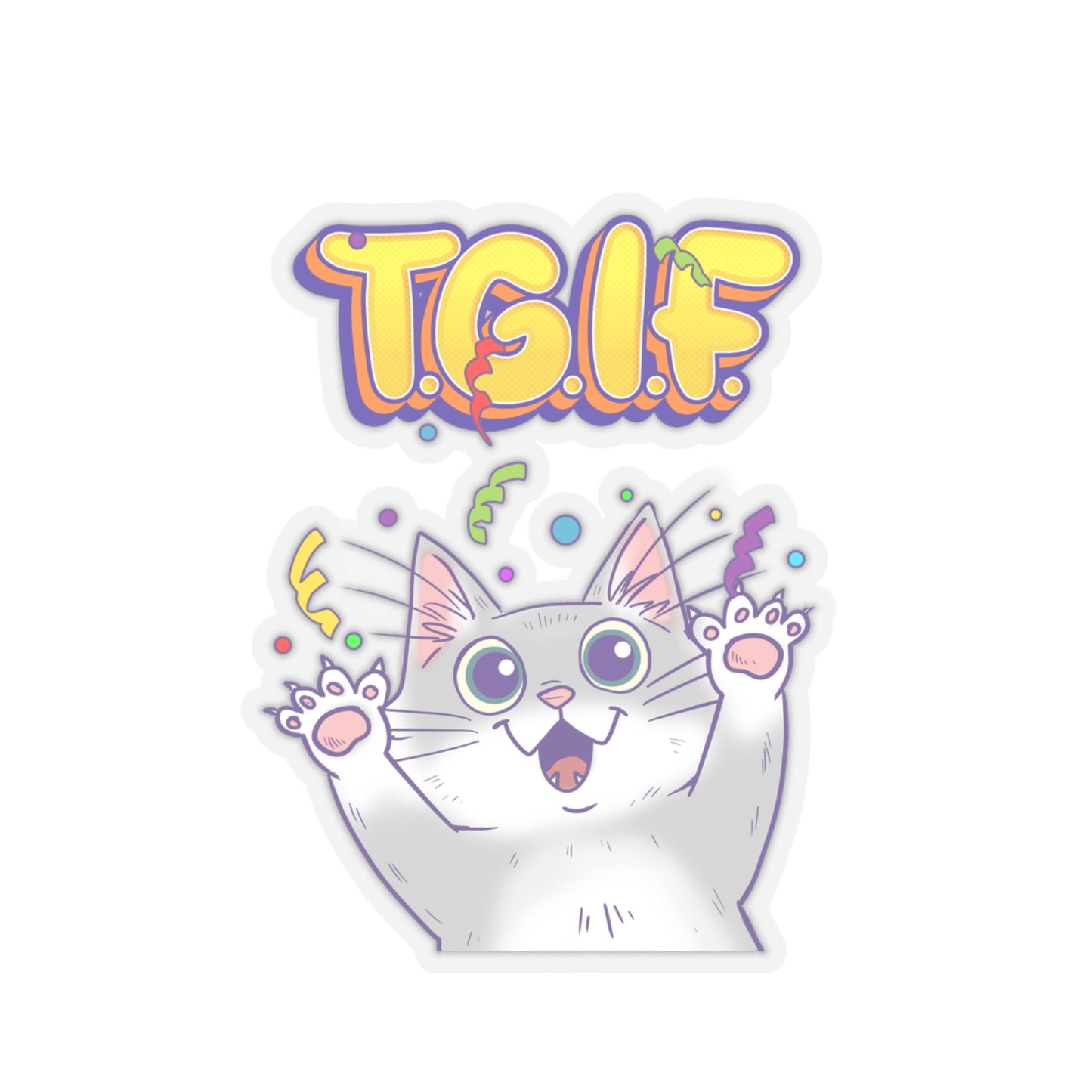 Thank God Is Friday - Kiss-Cut Stickers