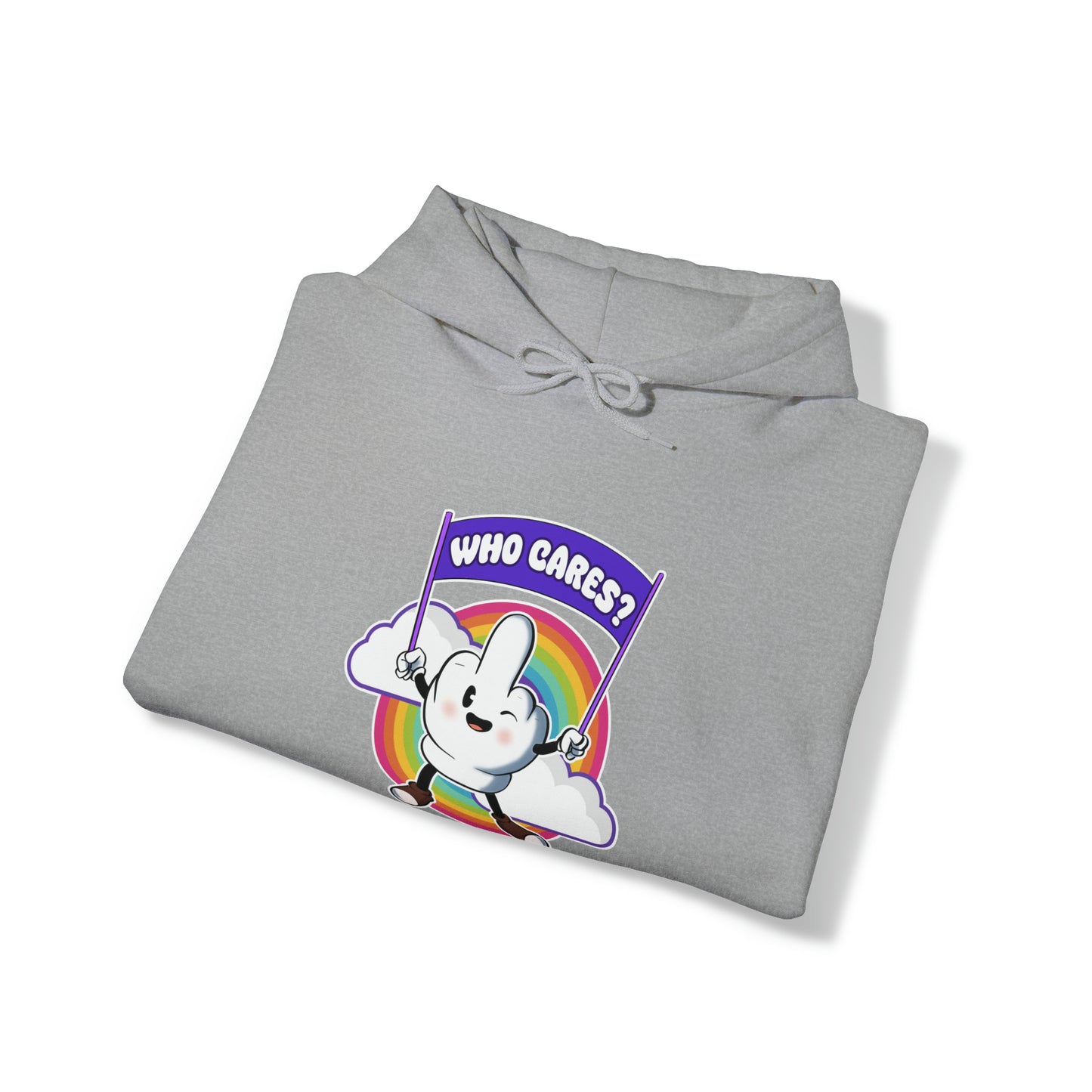 Who cares? - Unisex Heavy Blend™ Hooded Sweatshirt