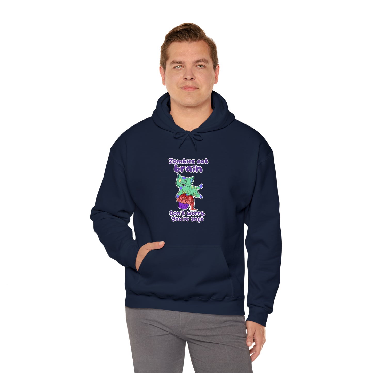 Zombie Cat - Unisex Heavy Blend™ Hooded Sweatshirt