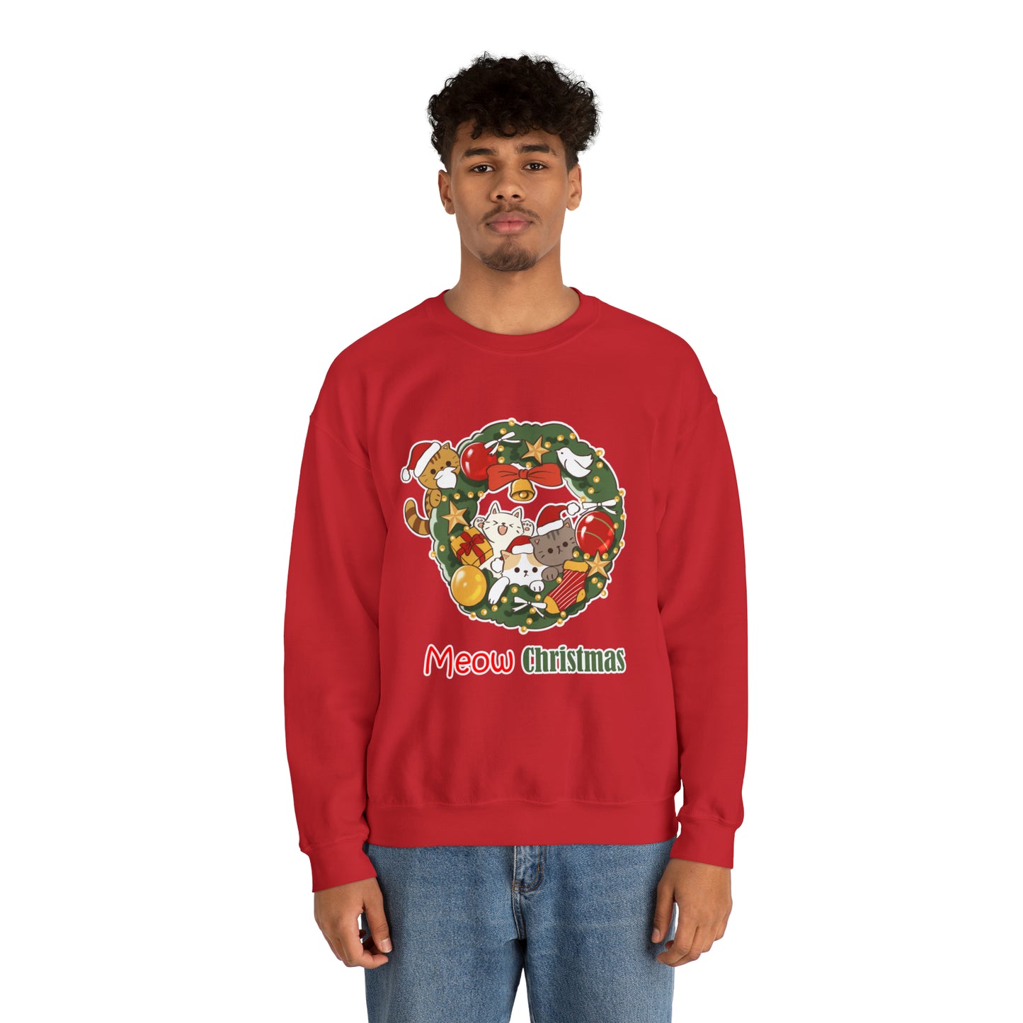 Meow Christmas - Unisex Heavy Blend™ Crewneck Sweatshirt