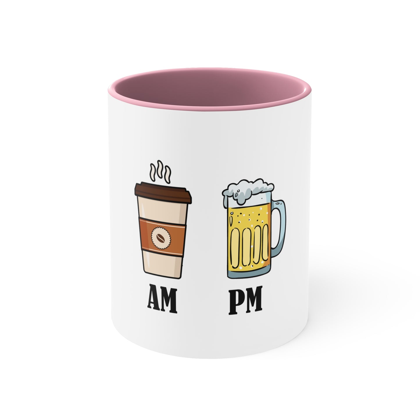 AM/PM - Accent Coffee Mug, 11oz