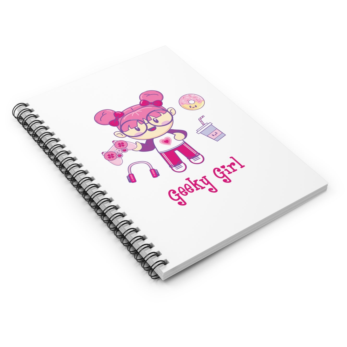 Geek Girl - Spiral Notebook - Ruled Line