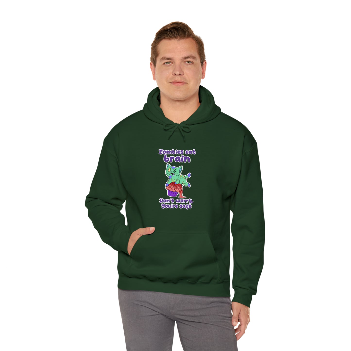 Zombie Cat - Unisex Heavy Blend™ Hooded Sweatshirt