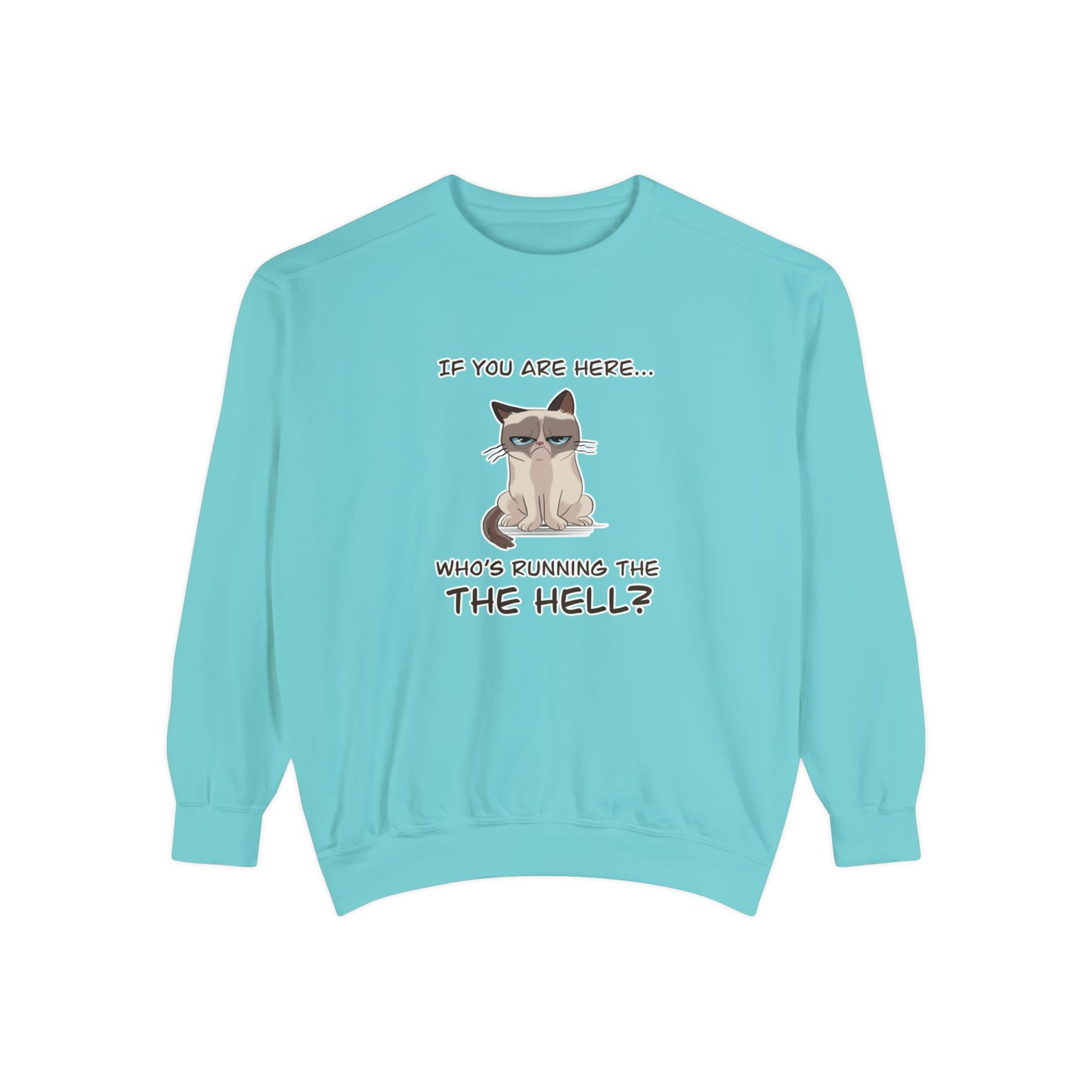 Hell Cat - Unisex Garment-Dyed Sweatshirt