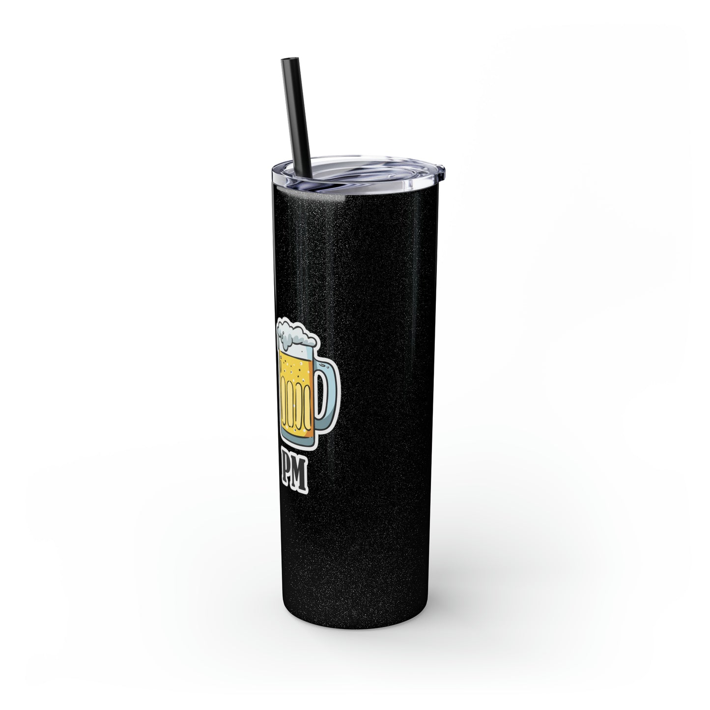 AM/PM - Skinny Tumbler with Straw, 20oz