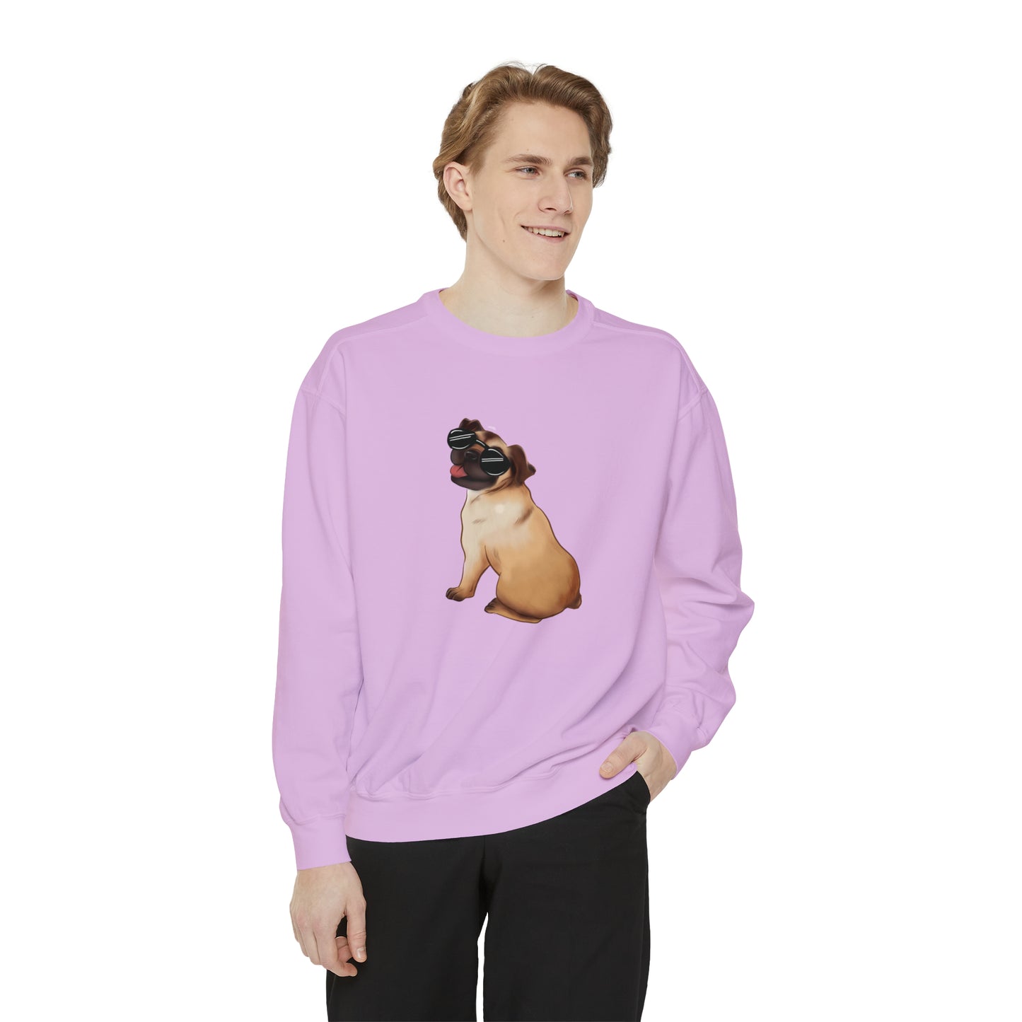 Pug - Unisex Garment-Dyed Sweatshirt