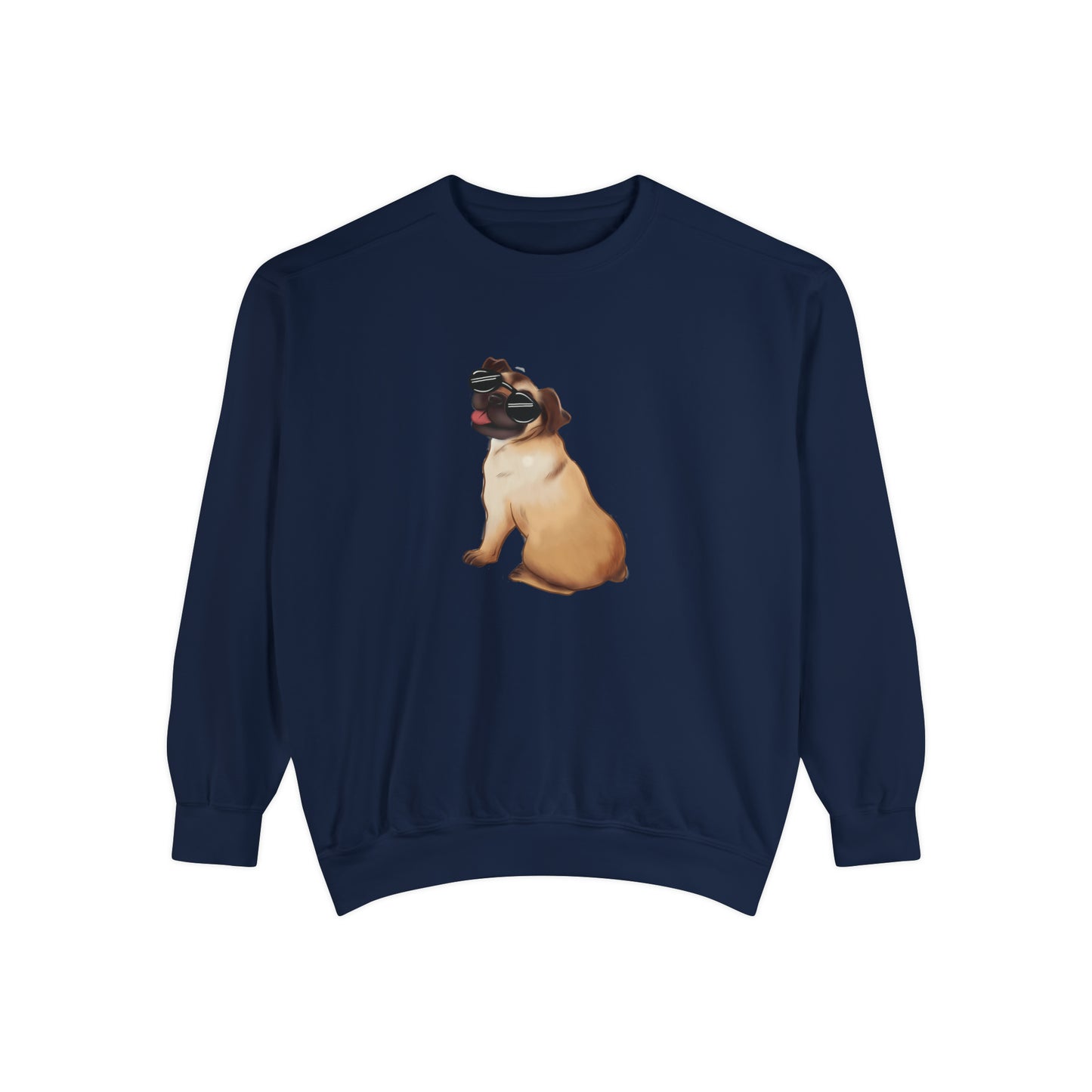 Pug - Unisex Garment-Dyed Sweatshirt