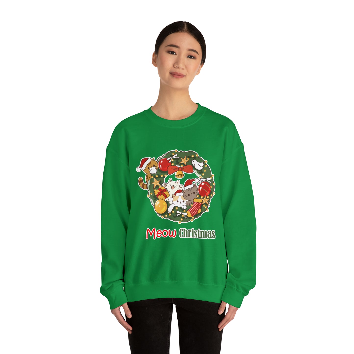 Meow Christmas - Unisex Heavy Blend™ Crewneck Sweatshirt