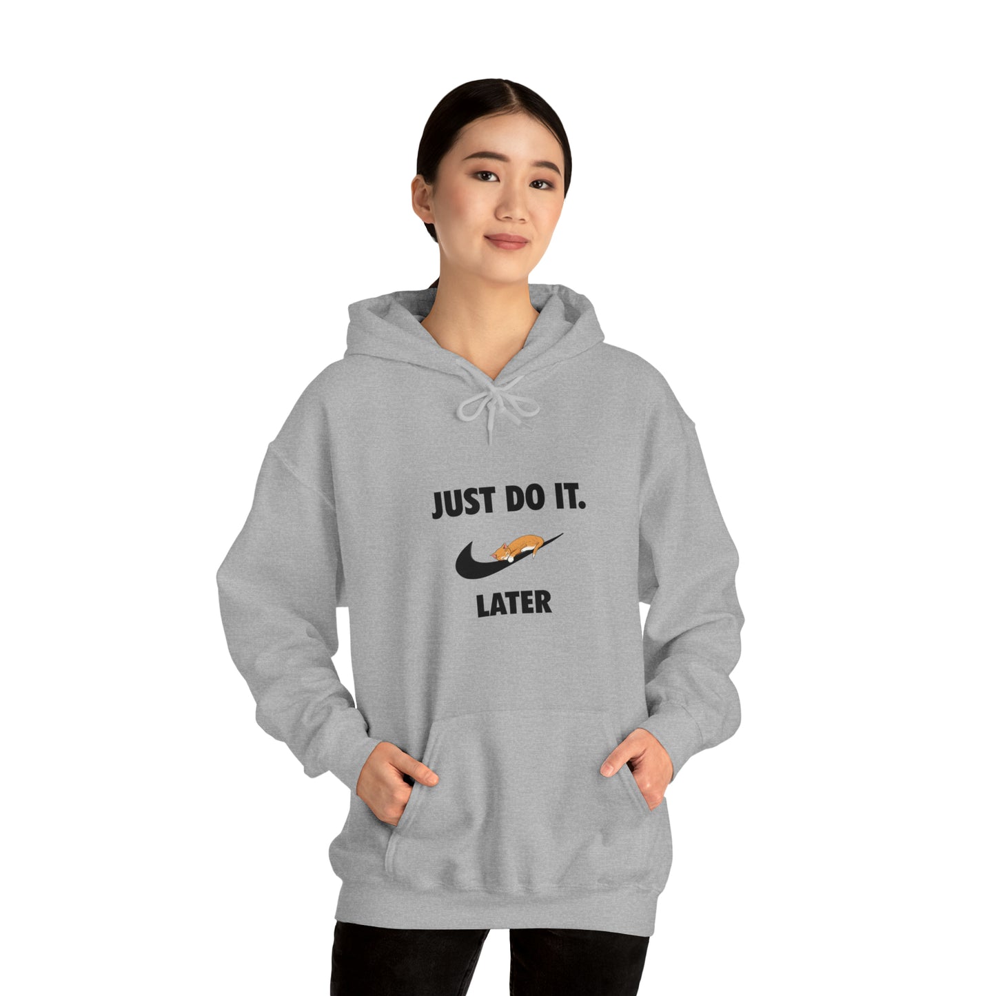 Just do it later - Unisex Heavy Blend™ Hooded Sweatshirt