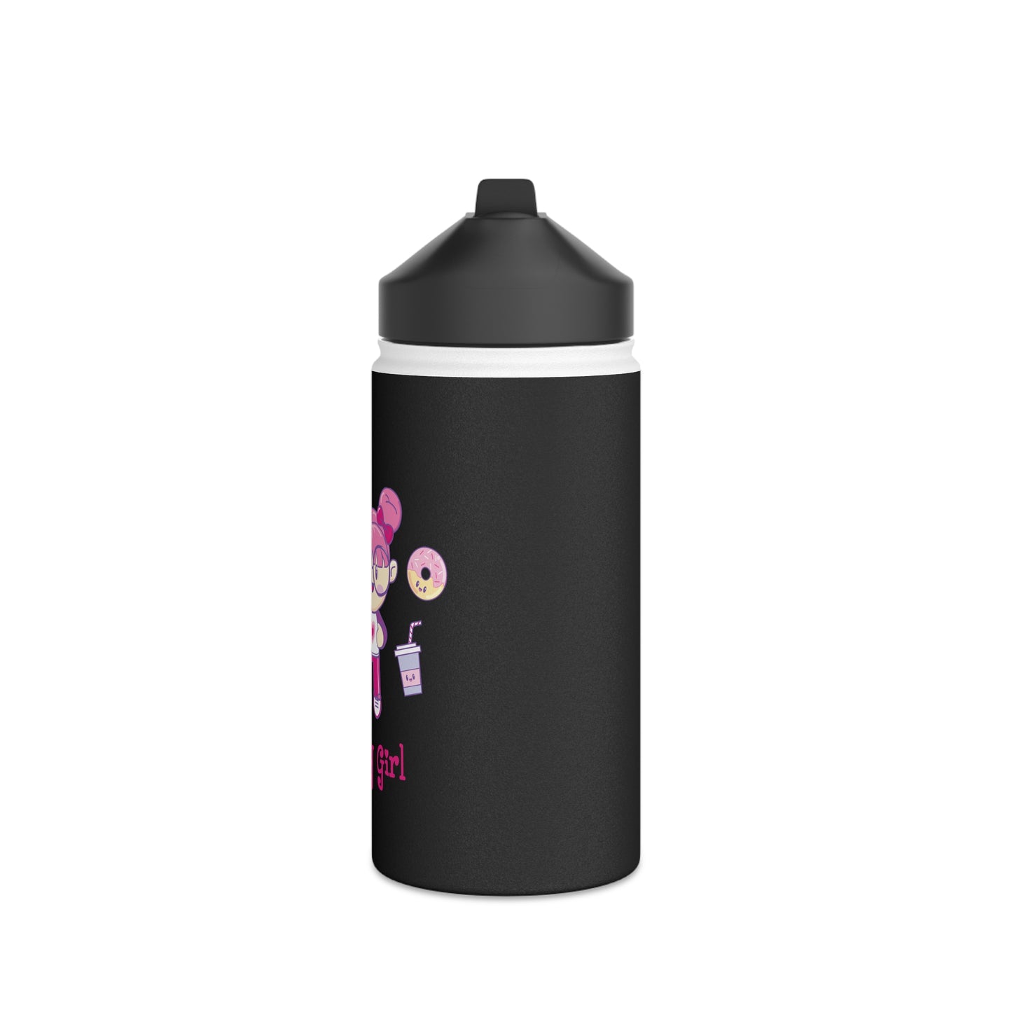 Geek Girl - Stainless Steel Water Bottle, Standard Lid