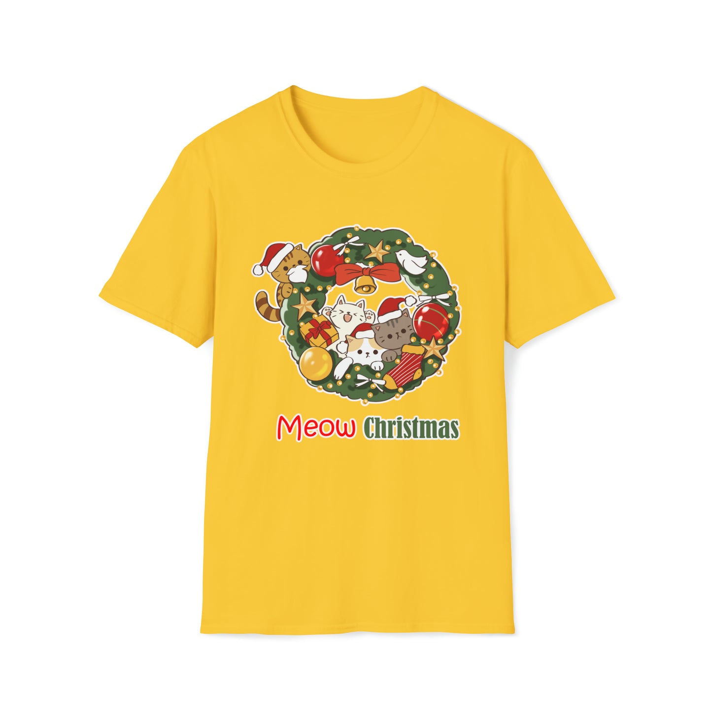 Meow Christmas - Unisex Softstyle T-Shirt