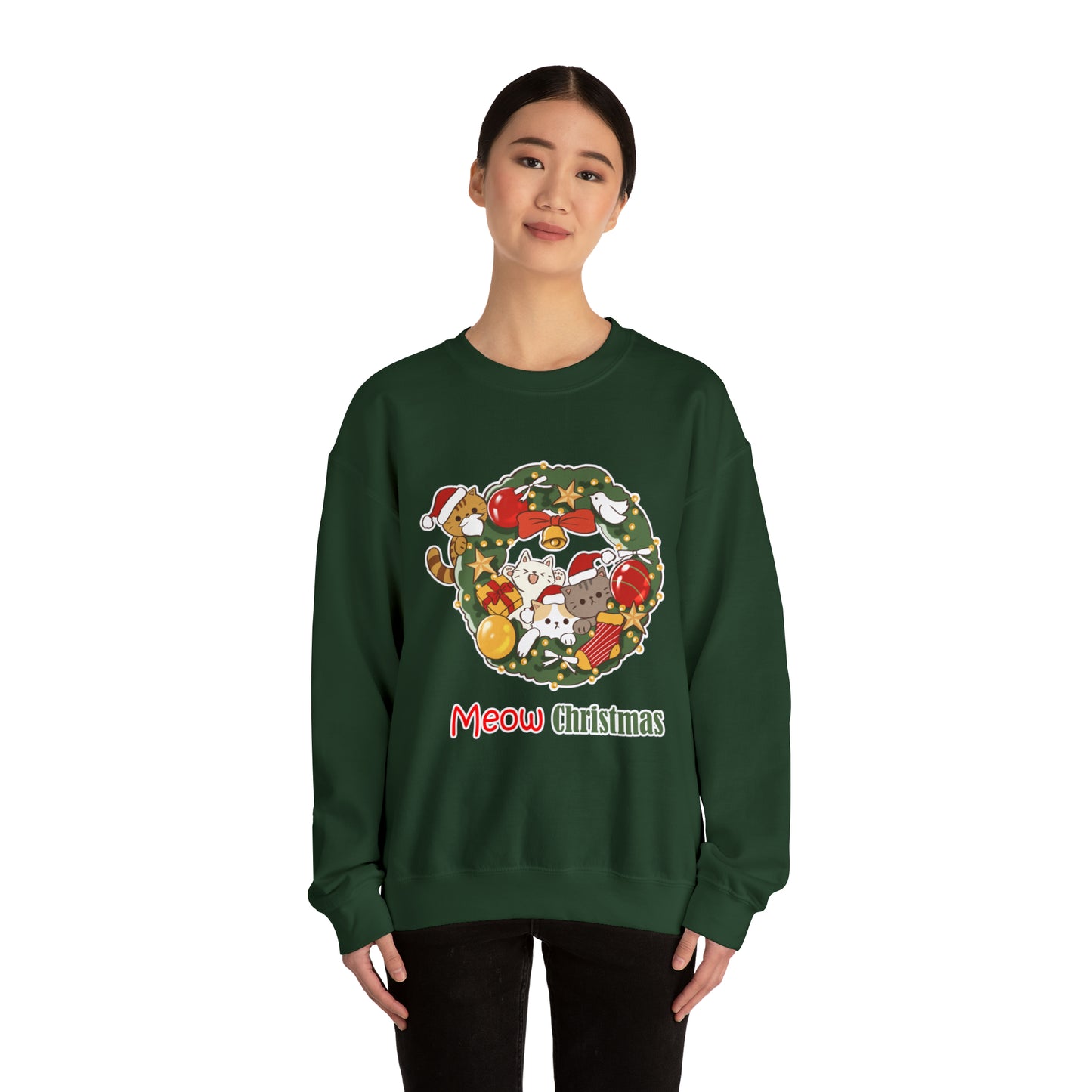 Meow Christmas - Unisex Heavy Blend™ Crewneck Sweatshirt