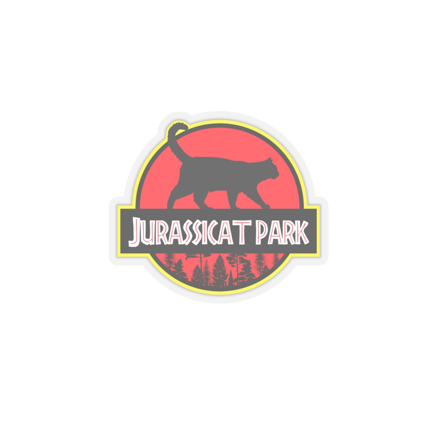 Jurassicat Park - Kiss-Cut Stickers