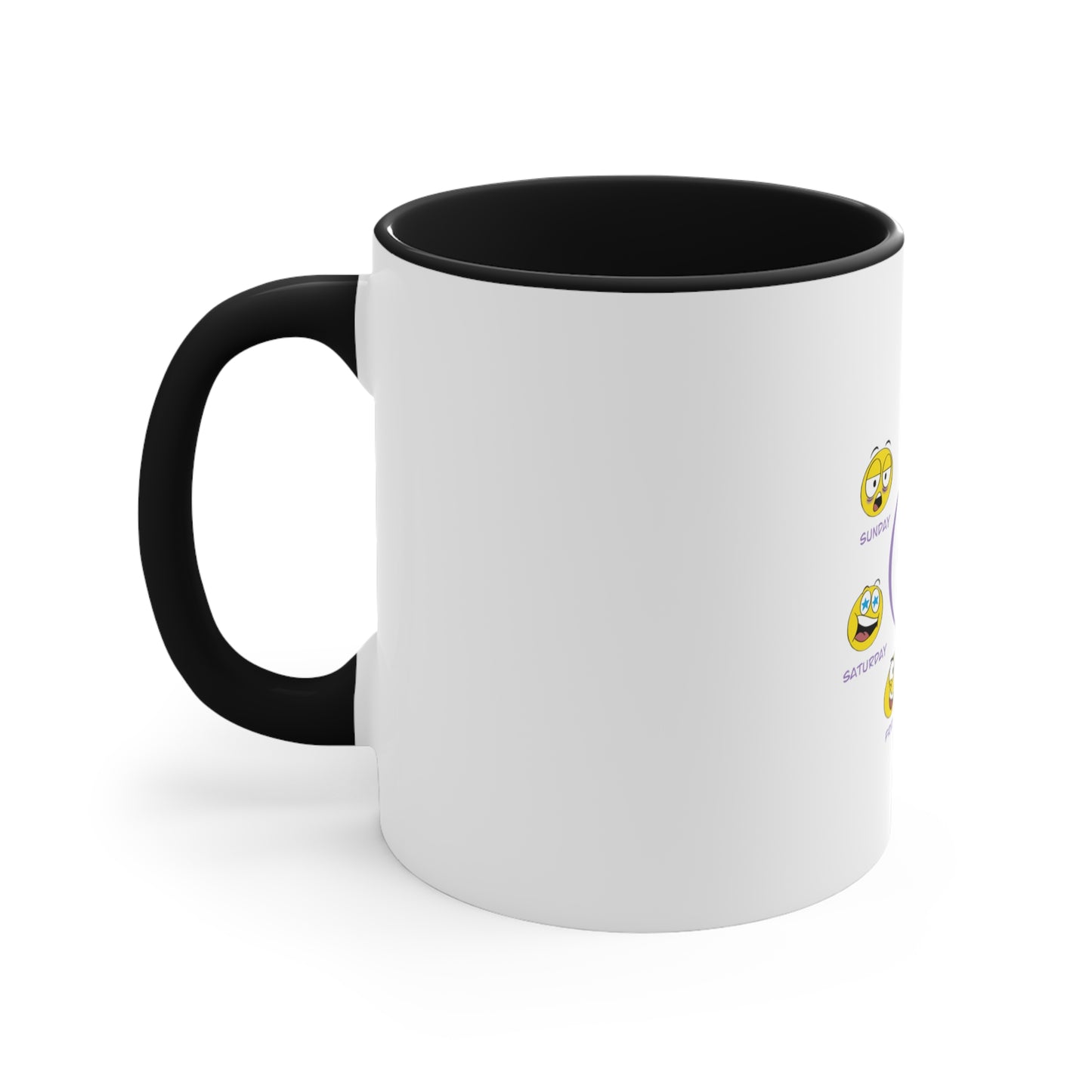 Weekly  Mood Loop - Accent Coffee Mug, 11oz