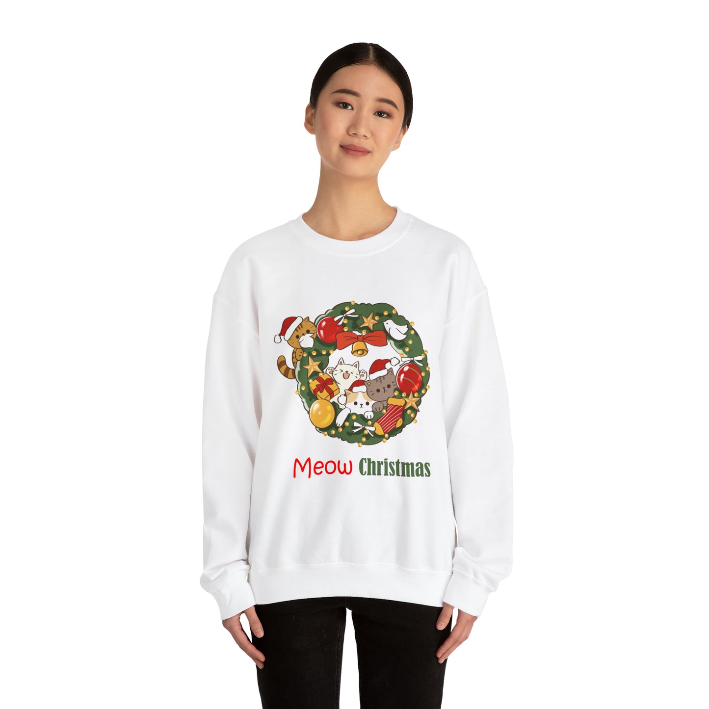 Meow Christmas - Unisex Heavy Blend™ Crewneck Sweatshirt