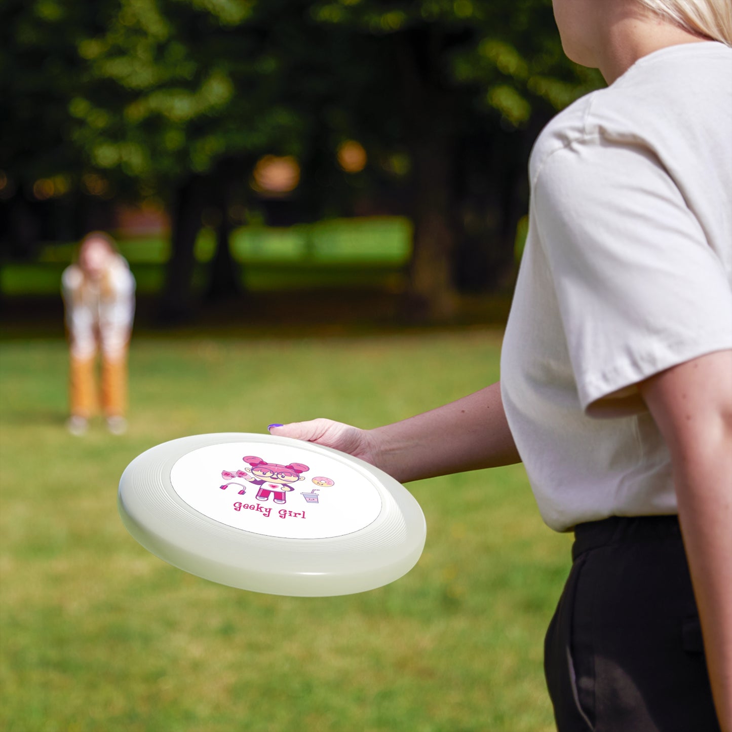 Geek Girl - Wham-O Frisbee