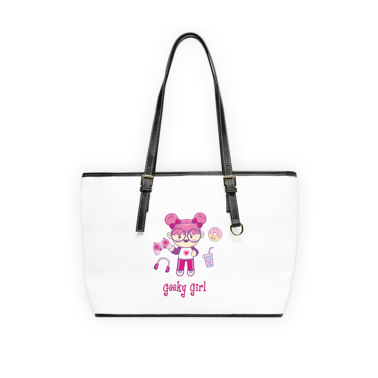 Geek Girl - PU Leather Shoulder Bag