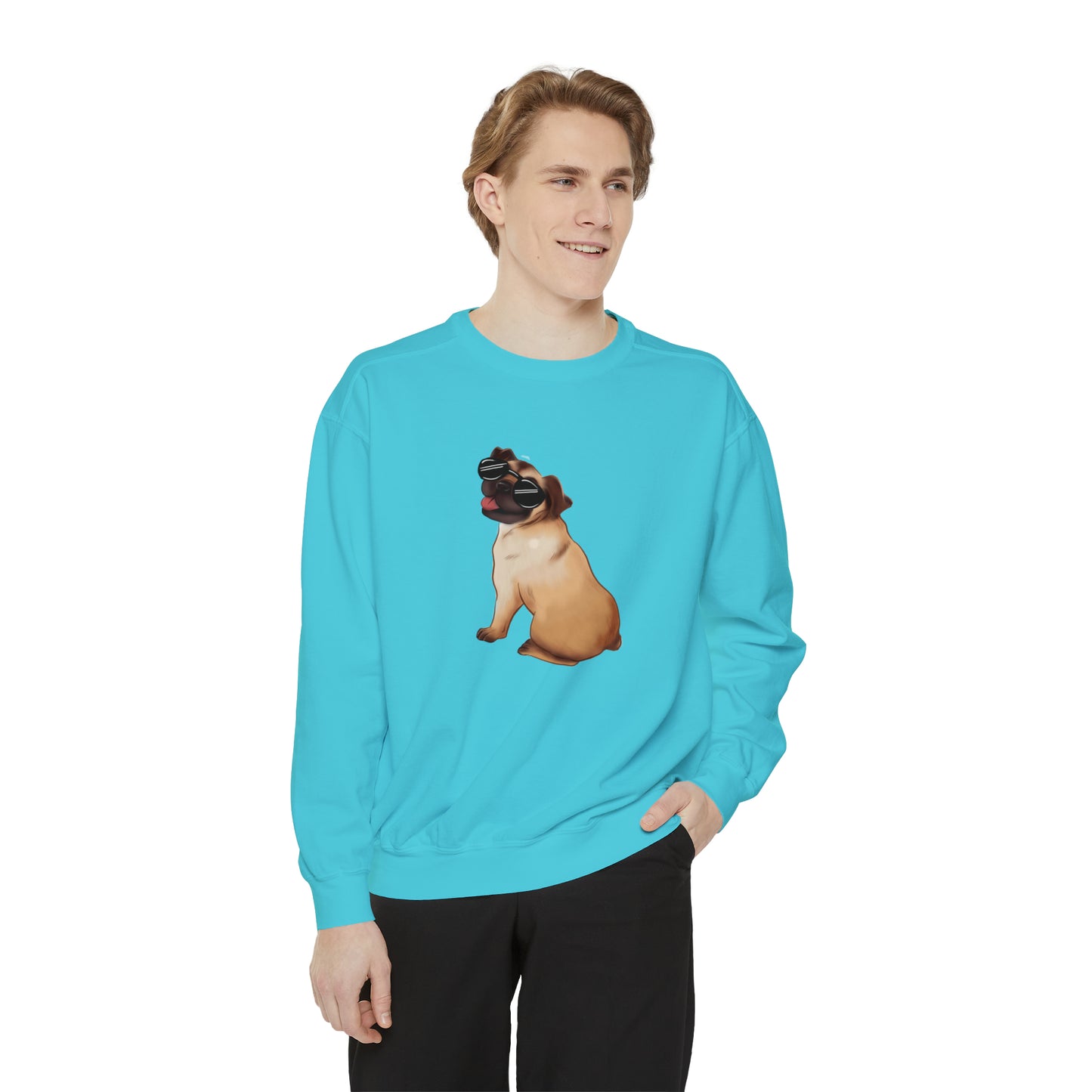 Pug - Unisex Garment-Dyed Sweatshirt