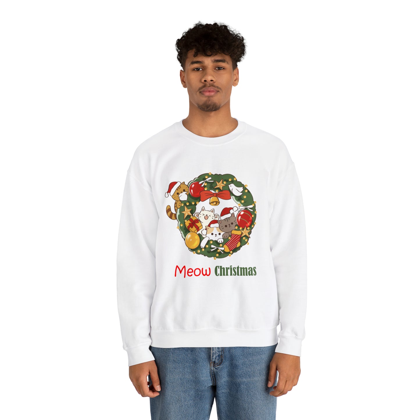 Meow Christmas - Unisex Heavy Blend™ Crewneck Sweatshirt