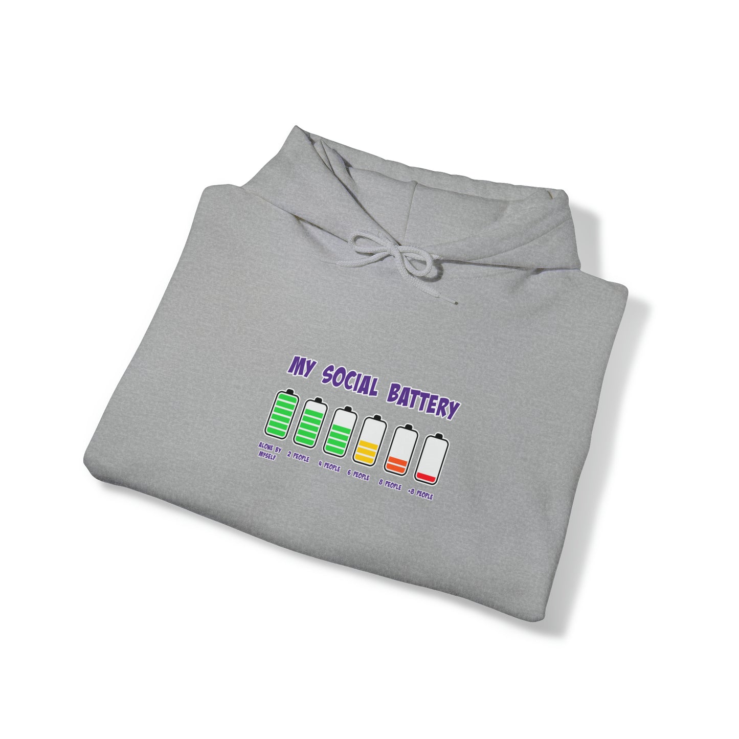 Social Battery - Unisex Heavy Blend™ Hooded Sweatshirt