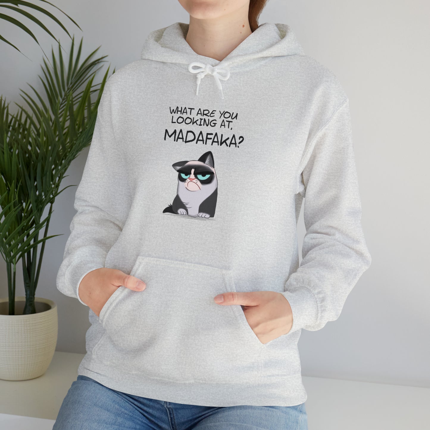 What you're looking at, Madafaka? - Unisex Heavy Blend™ Hooded Sweatshirt