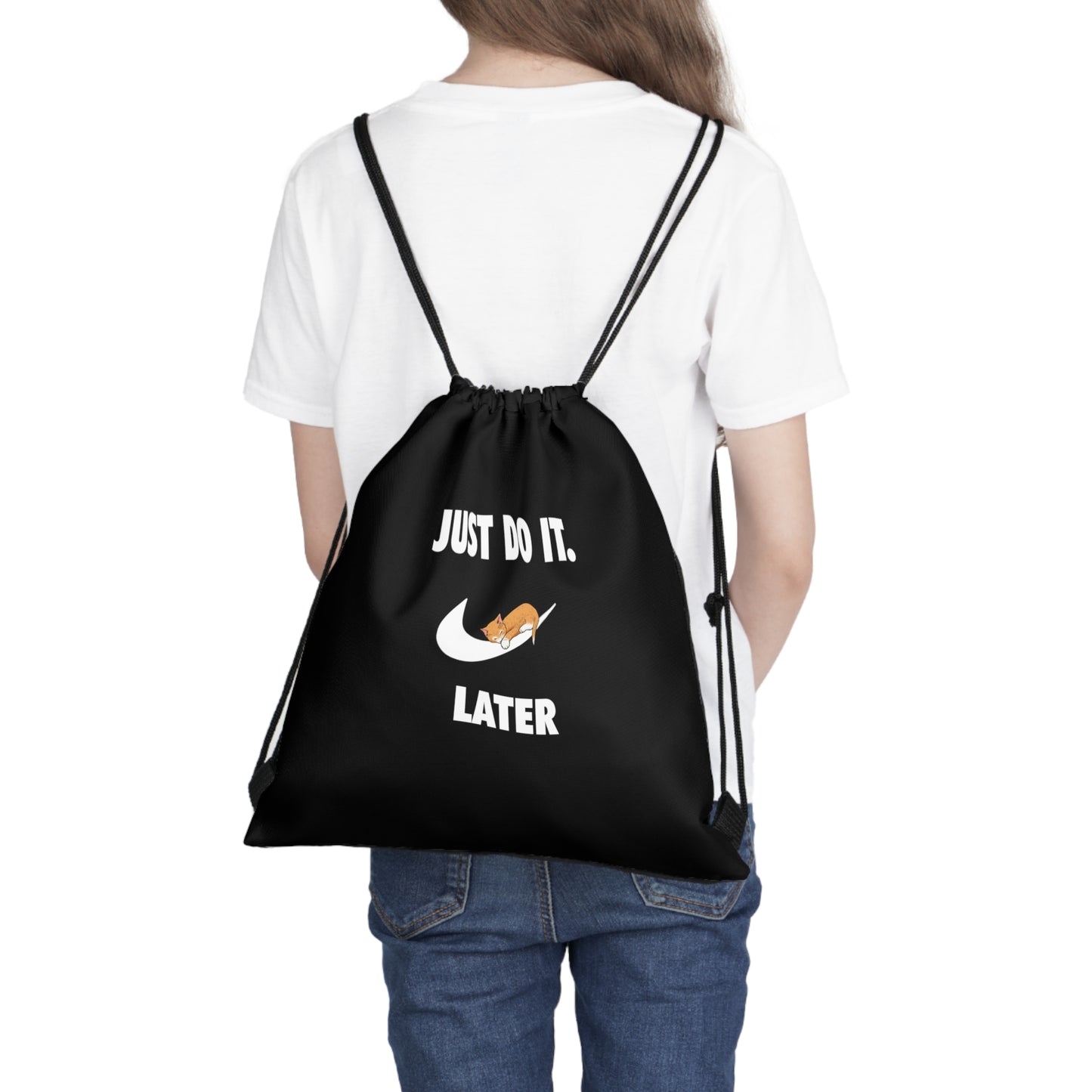 Just do it later - Outdoor Drawstring Bag