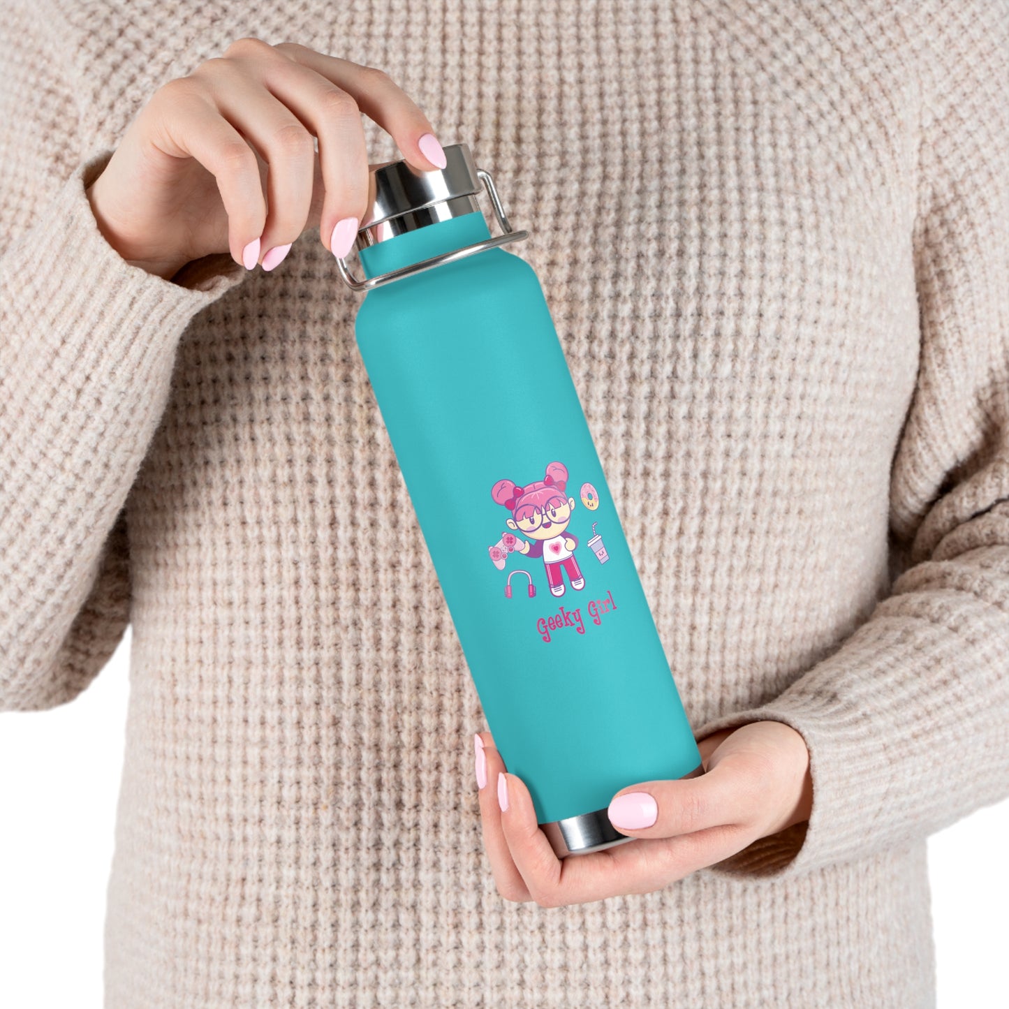 Geek Girl - Copper Vacuum Insulated Bottle, 22oz