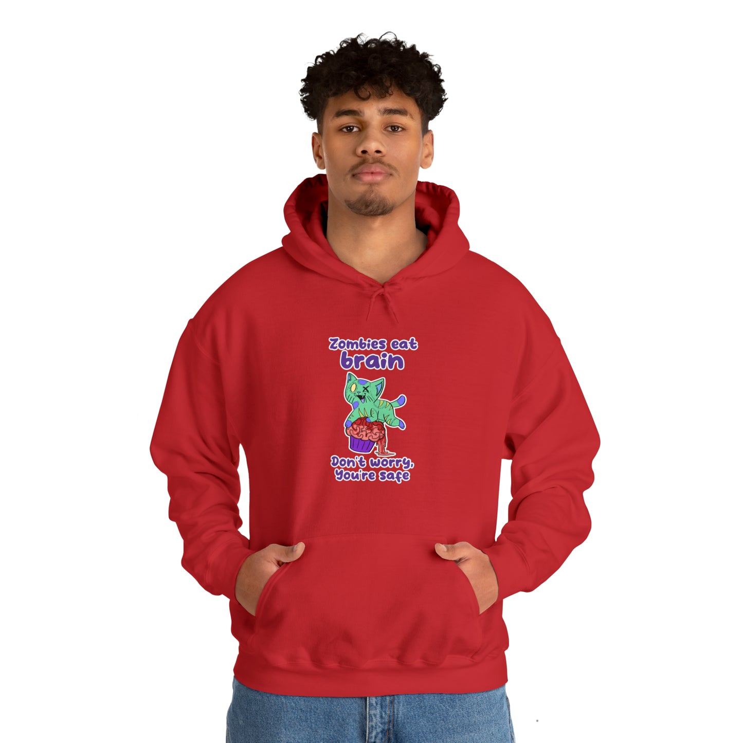 Zombie Cat - Unisex Heavy Blend™ Hooded Sweatshirt