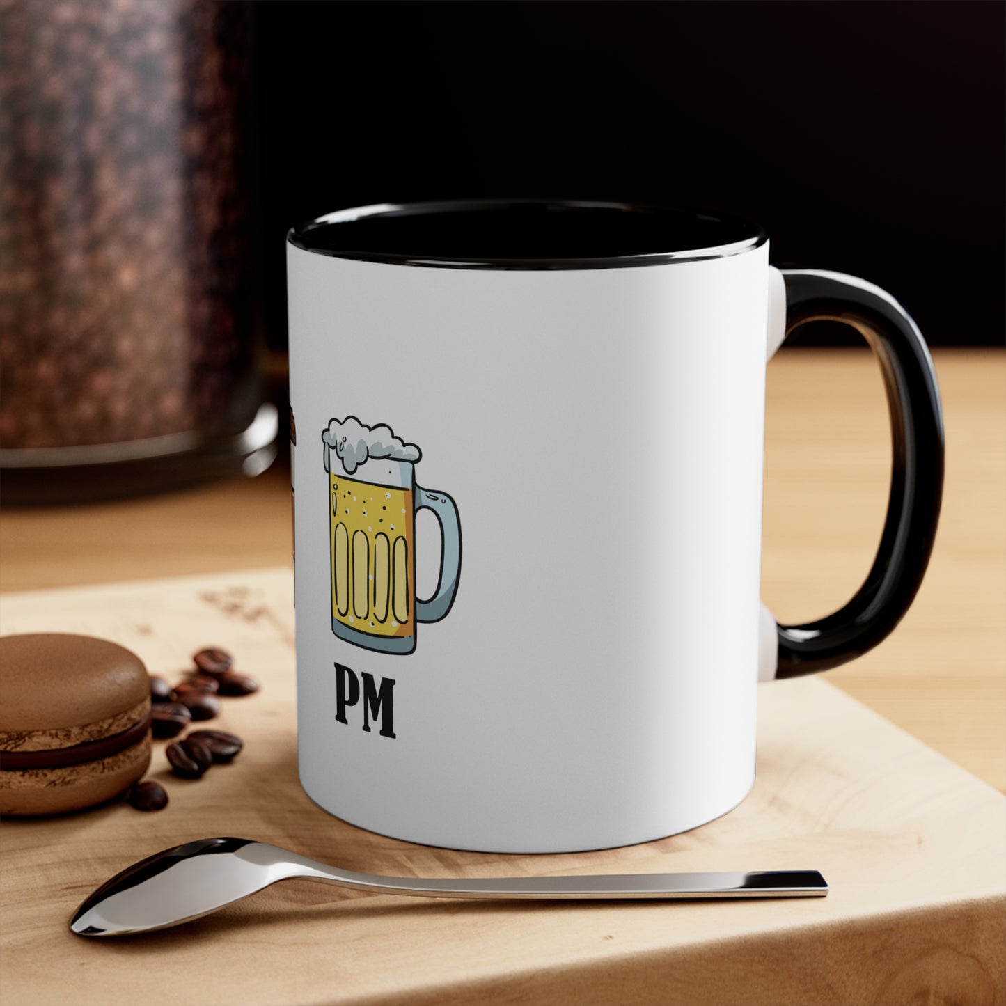 AM/PM - Accent Coffee Mug, 11oz