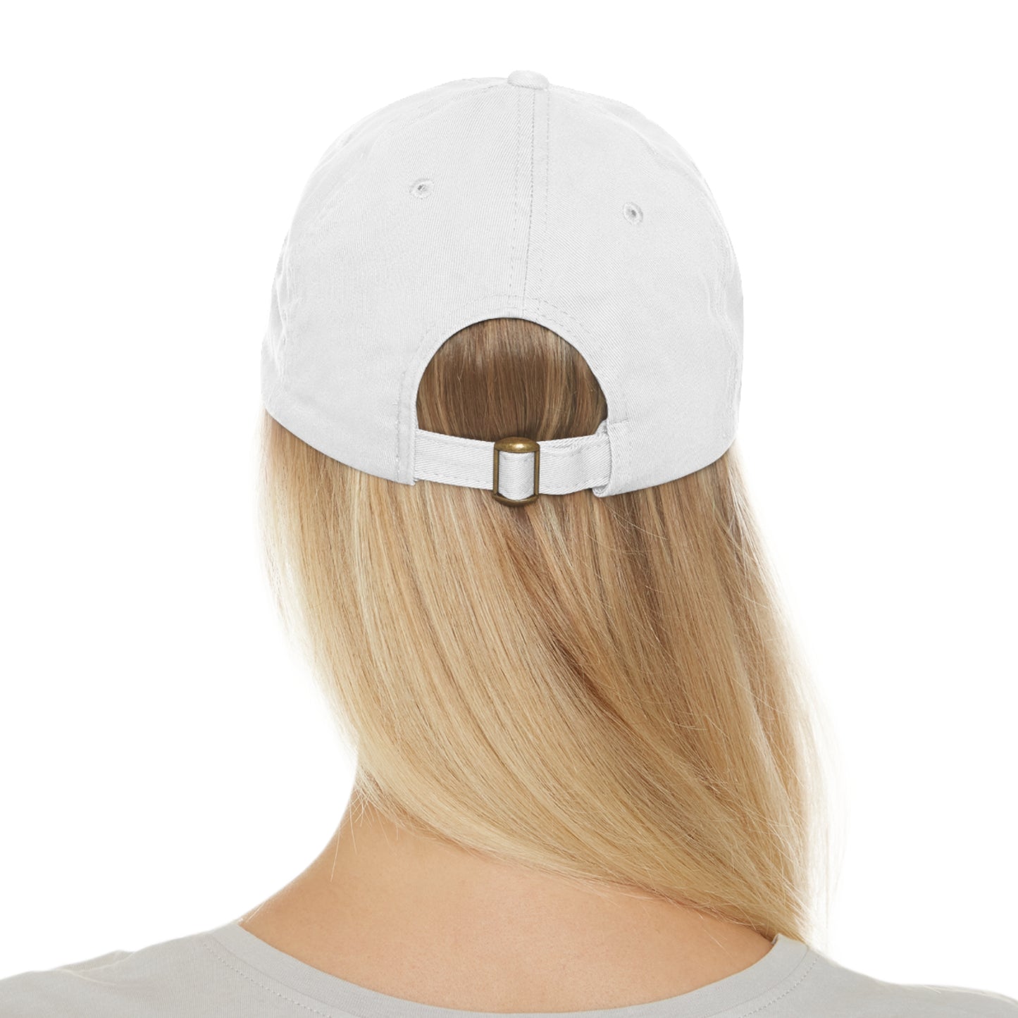 Pug - Dad Hat with Leather Patch (Round)