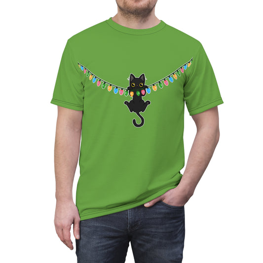 Meow Christmas - Unisex Cut & Sew Tee (AOP)