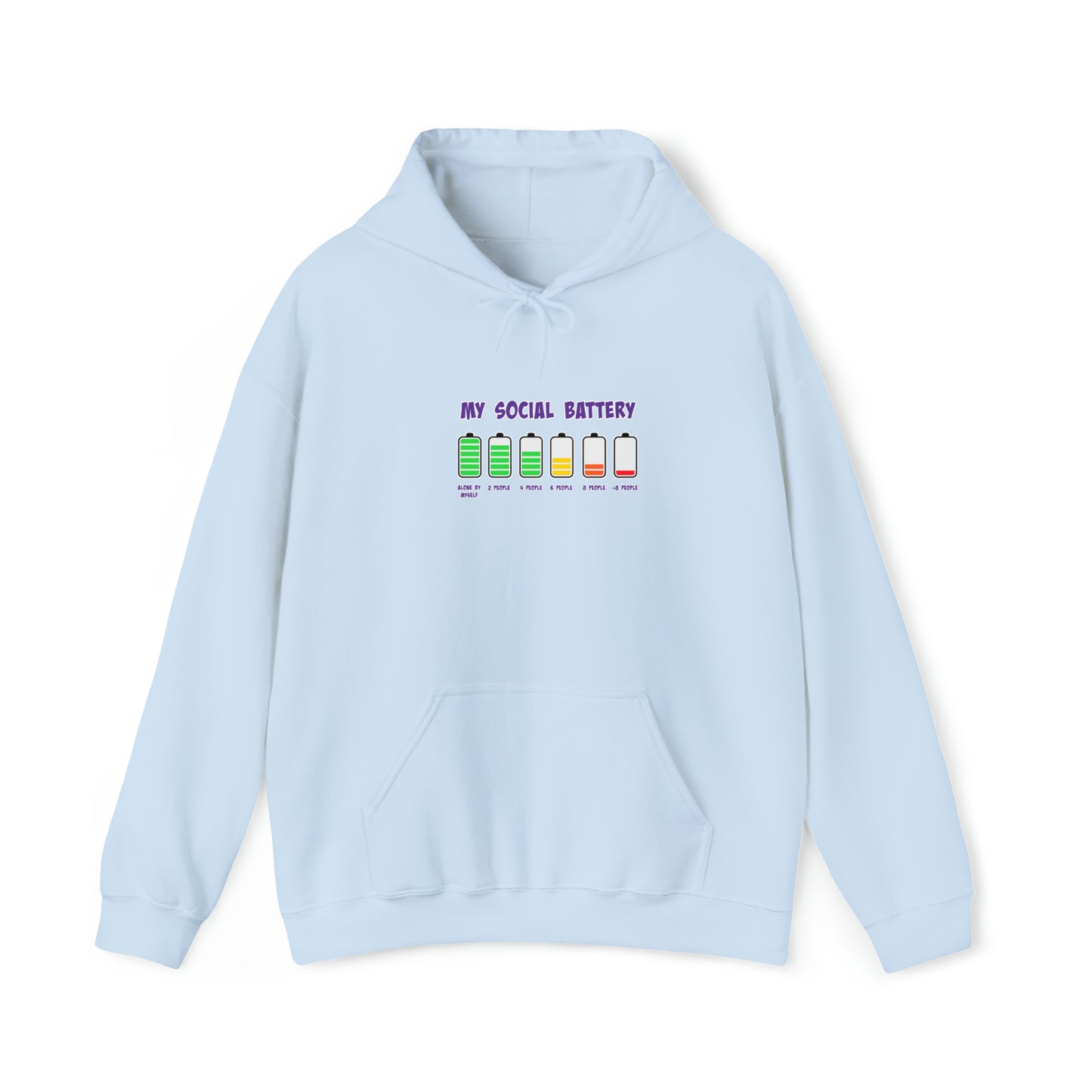 Social Battery - Unisex Heavy Blend™ Hooded Sweatshirt