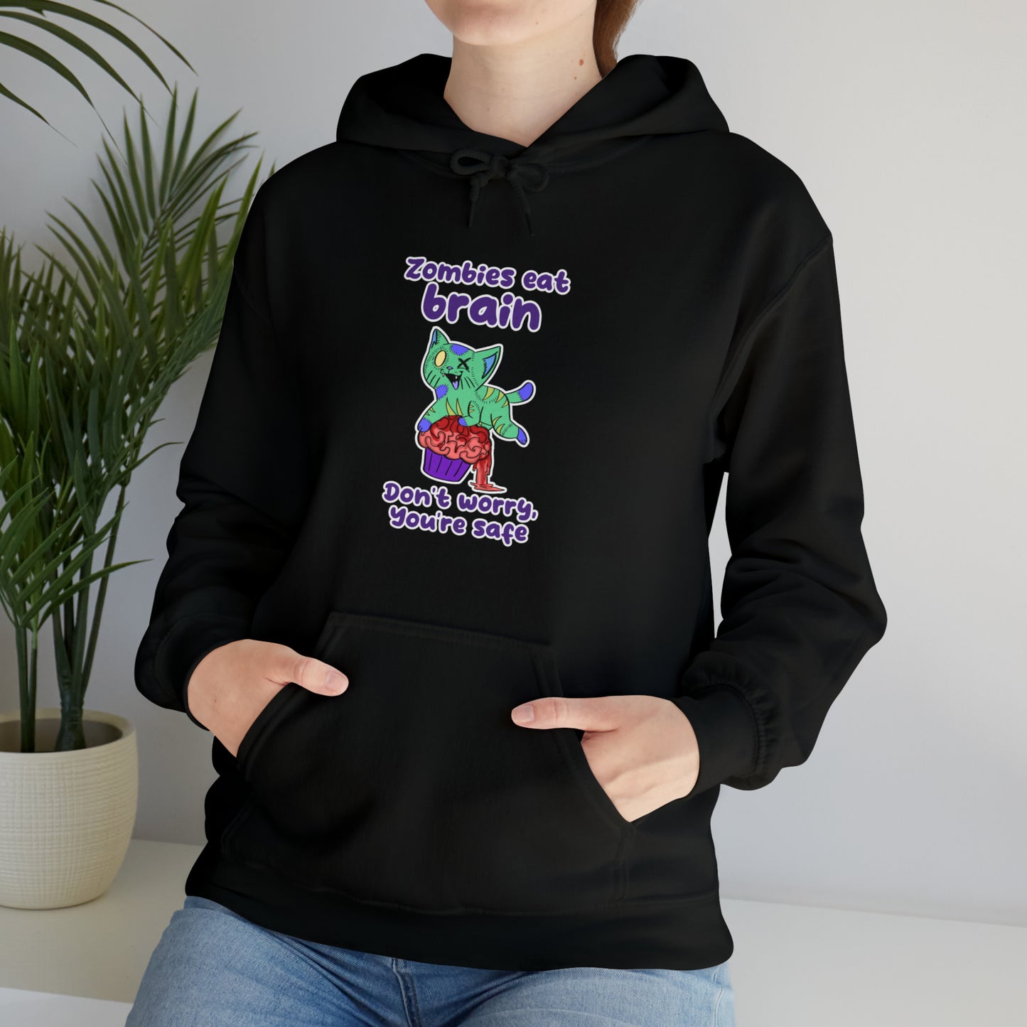 Zombie Cat - Unisex Heavy Blend™ Hooded Sweatshirt