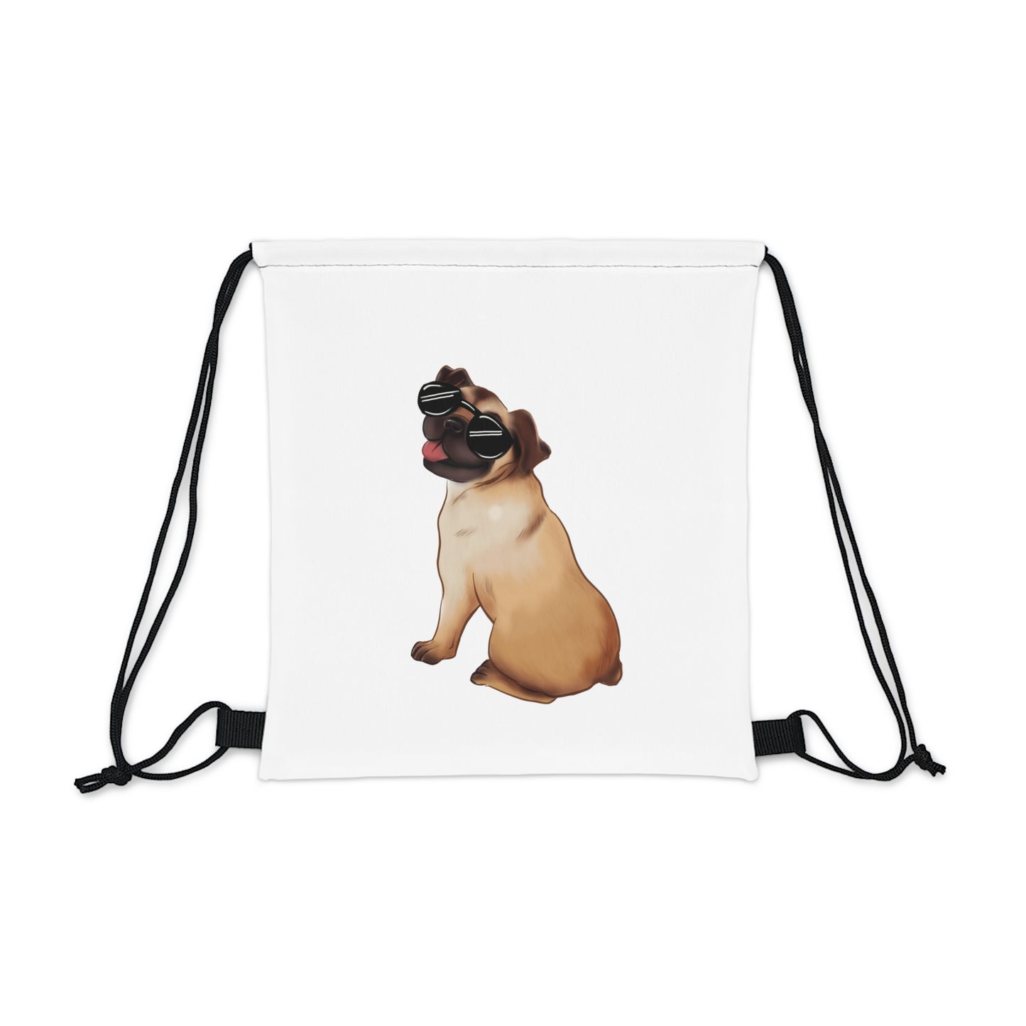 Pug - Outdoor Drawstring Bag