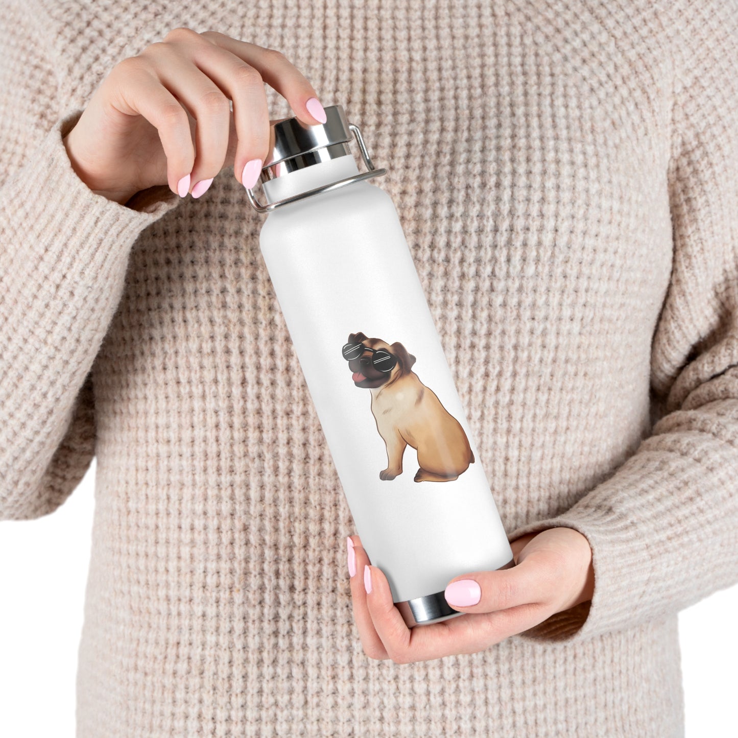 Pug - Copper Vacuum Insulated Bottle, 22oz