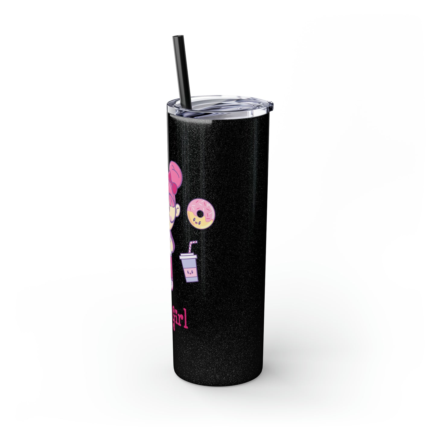 Geek Girl - Skinny Tumbler with Straw, 20oz