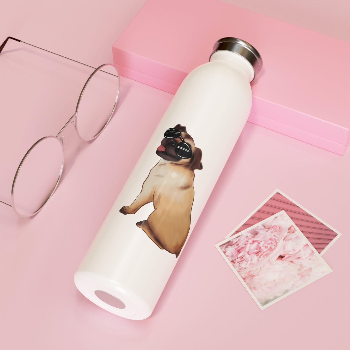 Pug - Slim Water Bottle